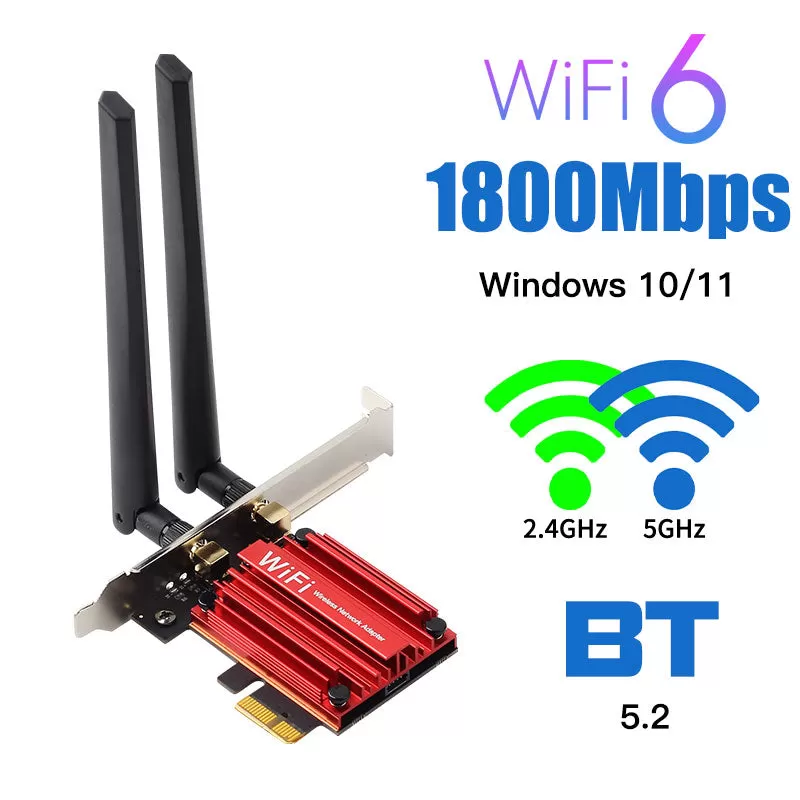 1200Mbps Wireless Pci-E Adapter 802.11Ac Bluetooth 4.0 Wifi Wlan Card 2.4G/5Ghz Desktop Wifi Pci Exp