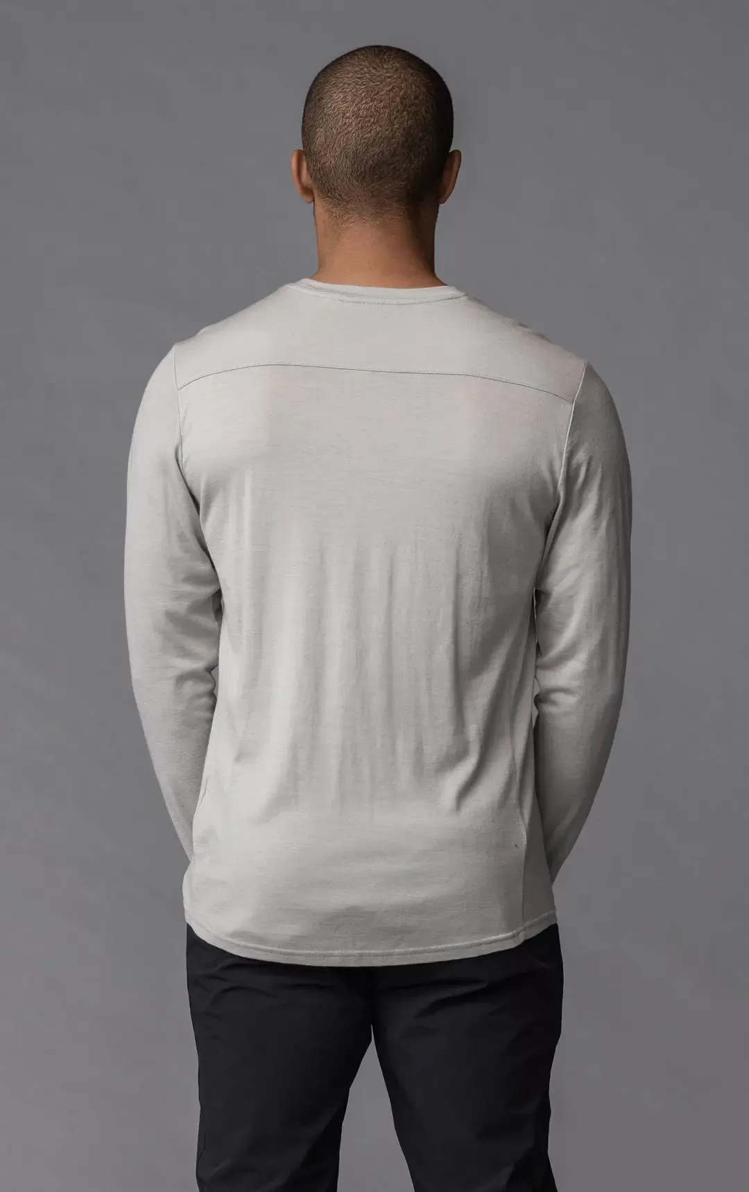 180GSM SINGLE JERSEY MERINO LS CREW