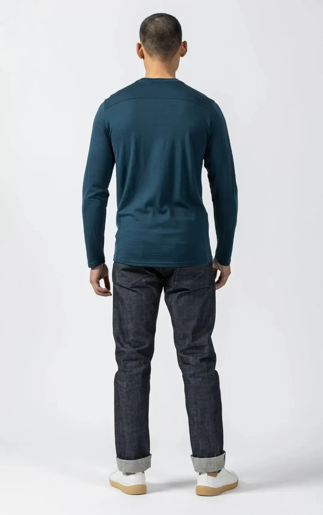 180GSM SINGLE JERSEY MERINO LS CREW