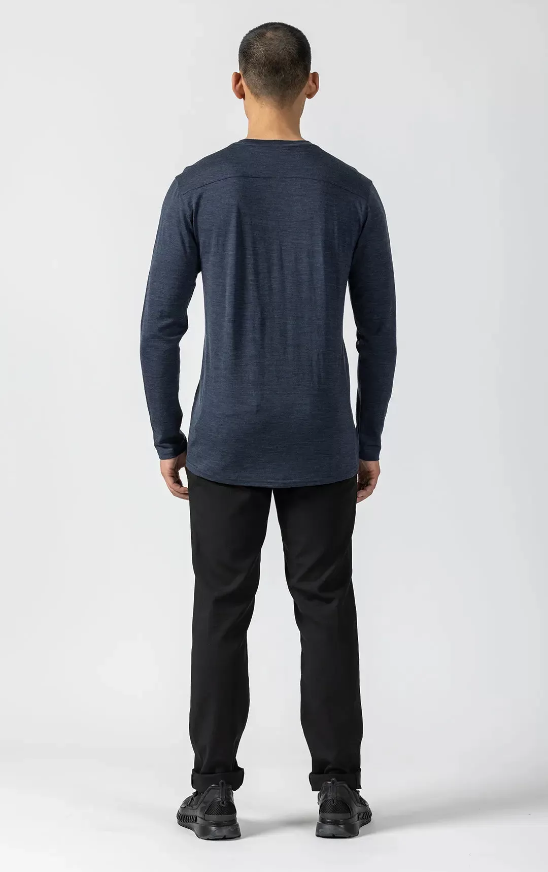 180GSM SINGLE JERSEY MERINO LS CREW