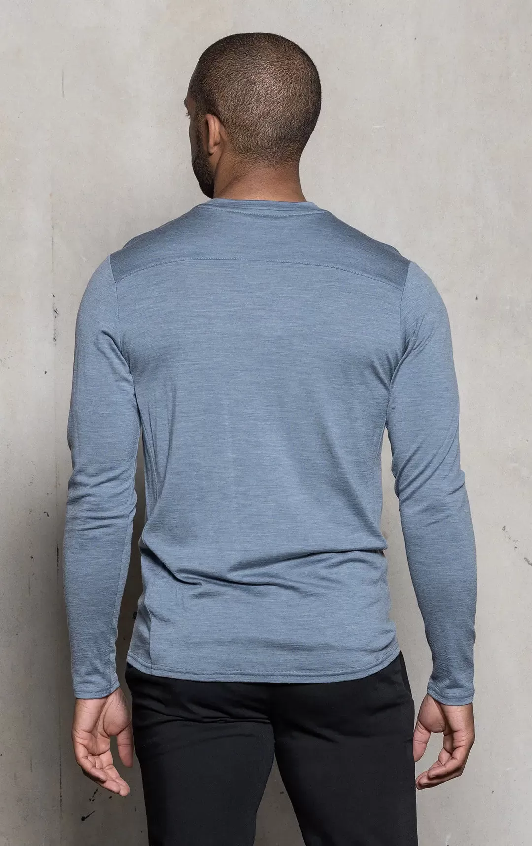 180GSM SINGLE JERSEY MERINO LS CREW