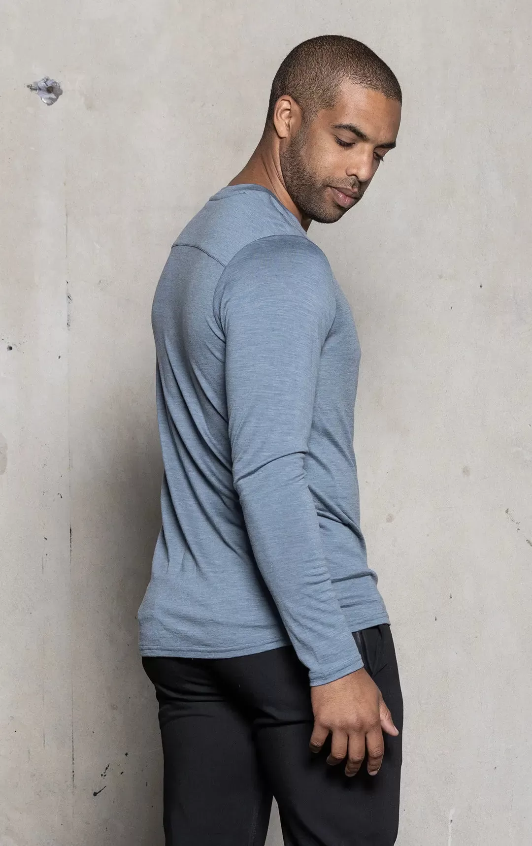 180GSM SINGLE JERSEY MERINO LS CREW