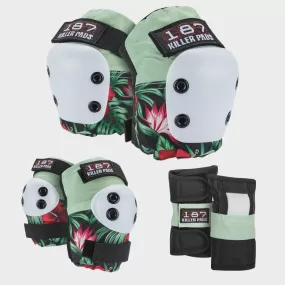 187 Adult Six Pack Pad Set - Hibiscus