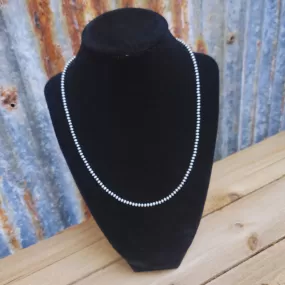 18" 3mm NAVAJO PEARL NECKLACE