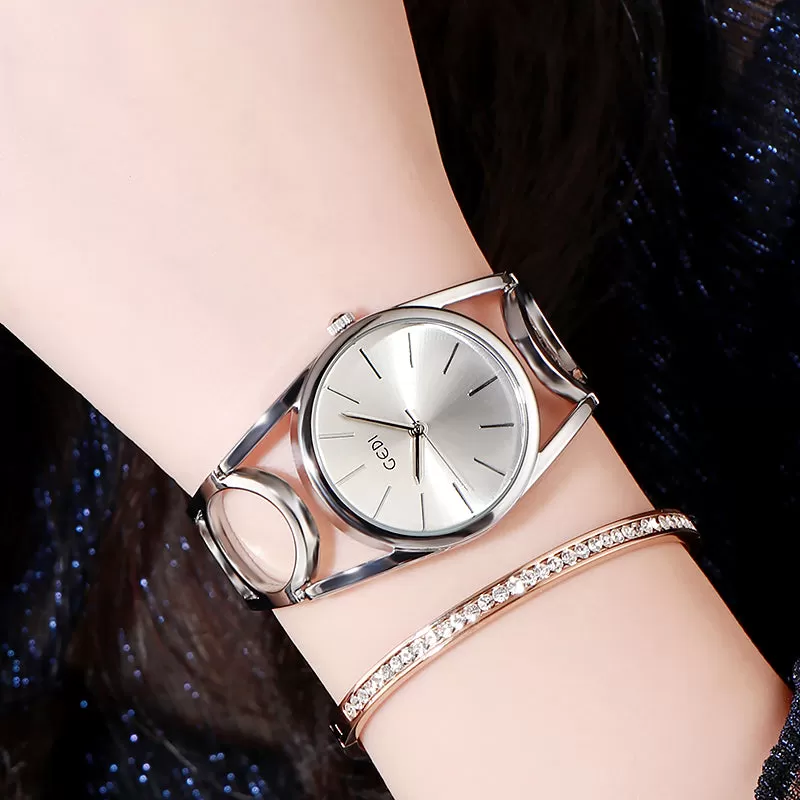 2020 Luxury Gedi Rose Gold Plated Bracelet Watches Women Ladies Crystal Elegant Dress Quartz Wristwa