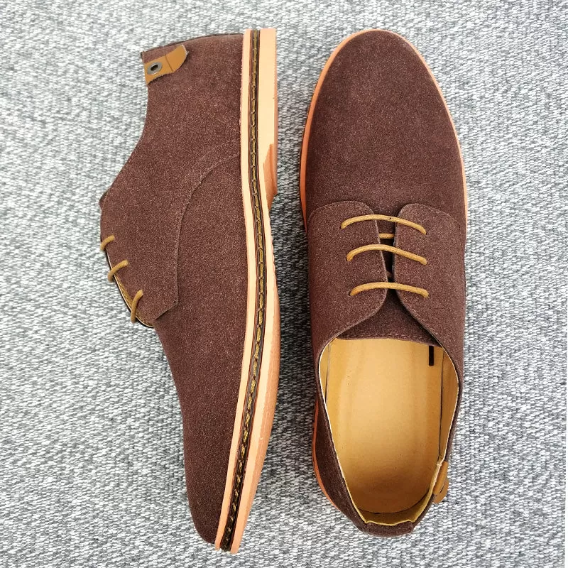 2020 Spring Suede Leather Men Shoes Oxford Casual Shoes Classic Sneakers Comfortable Footwear Dress