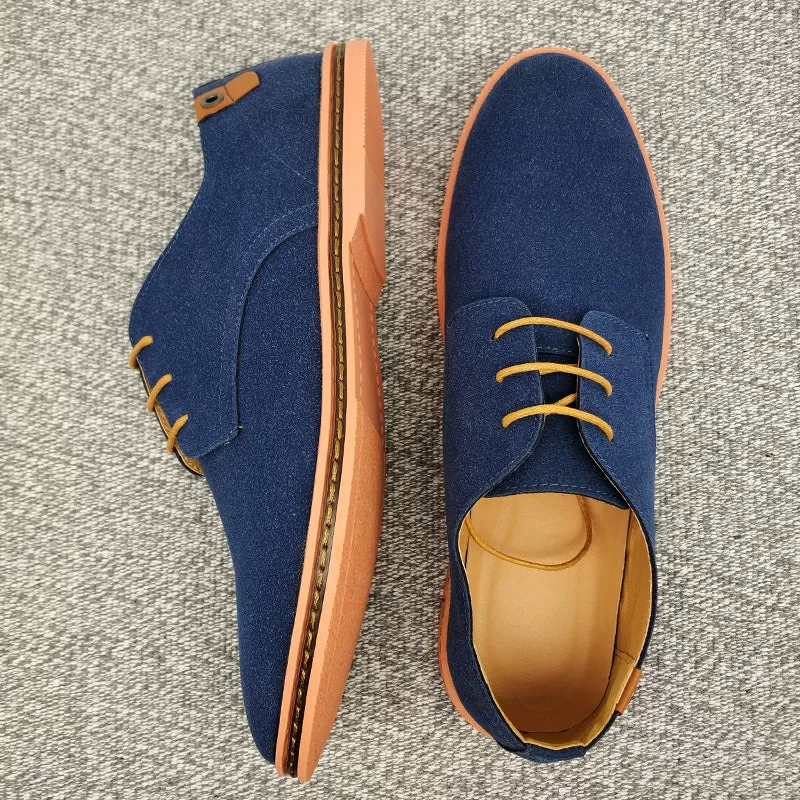 2020 Spring Suede Leather Men Shoes Oxford Casual Shoes Classic Sneakers Comfortable Footwear Dress