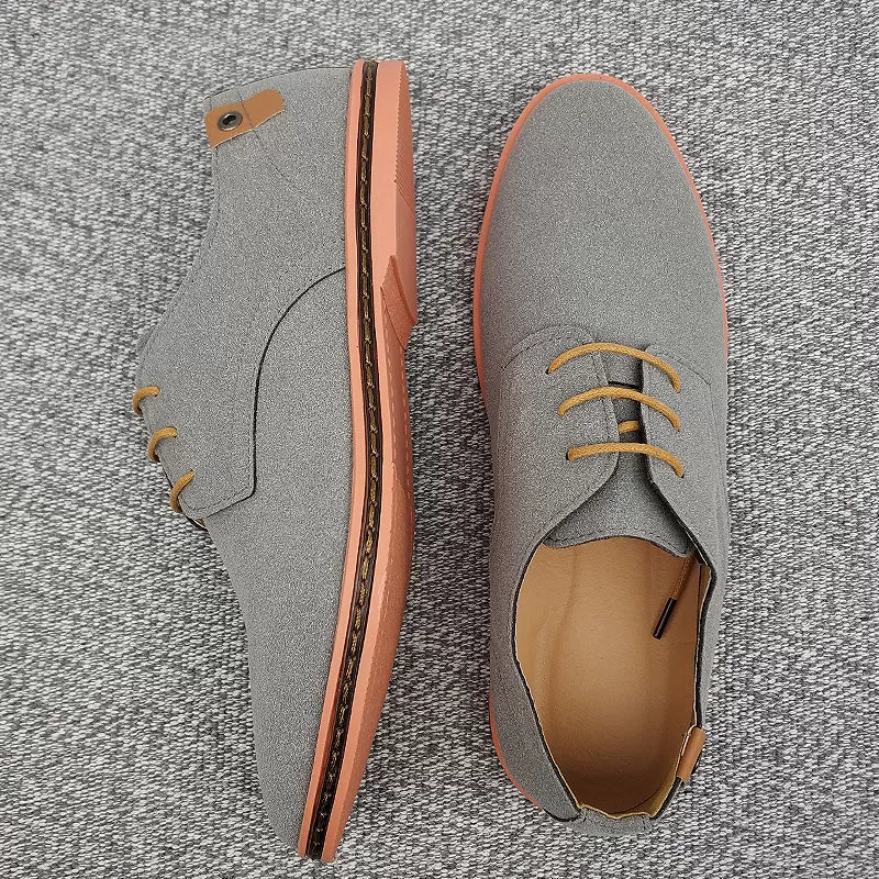 2020 Spring Suede Leather Men Shoes Oxford Casual Shoes Classic Sneakers Comfortable Footwear Dress