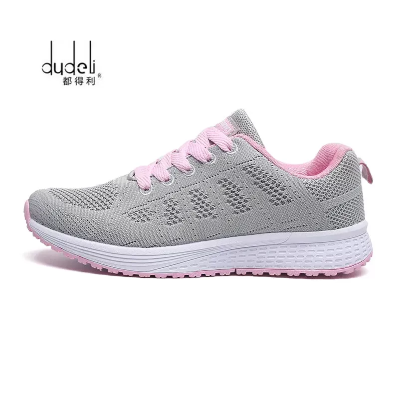 2021 Spring Women Shoes Flats Lady Fashion Casual Breathable Sneakers Mesh Running Shoes Women Sport