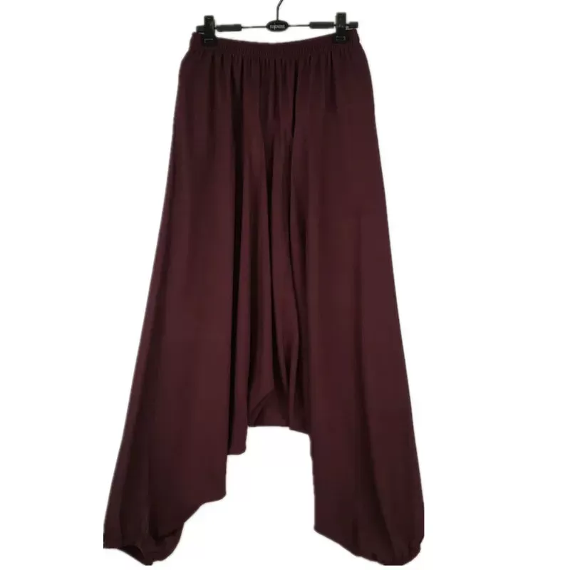 2022 Casual Harem Plants,Loose Women Casual Trousers,Wide Leg Pants,Pantskirt, - Woman Big Crotch Pa