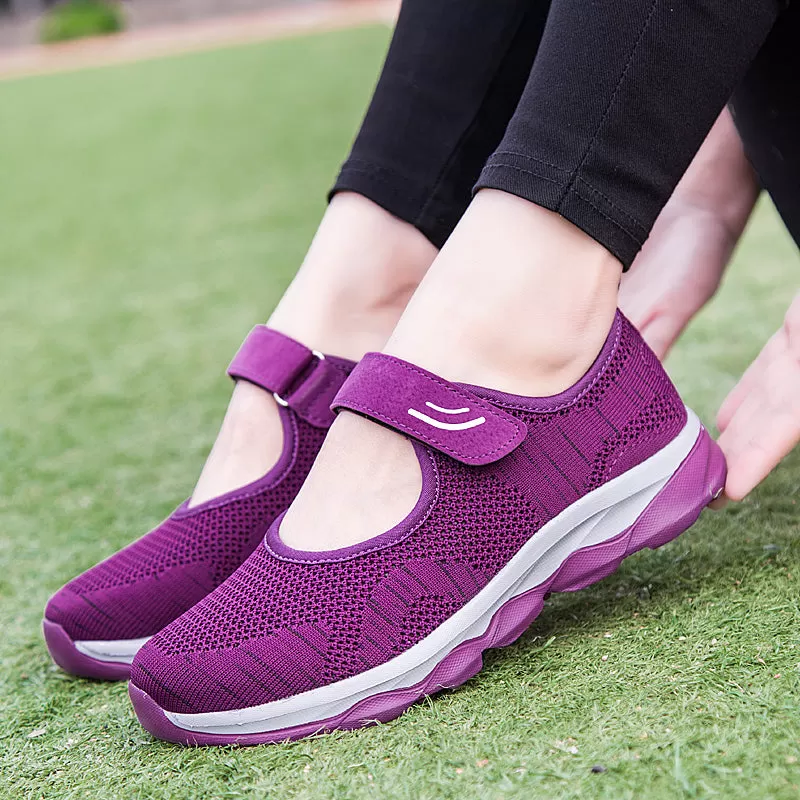 2023 Summer Fashion Women Flat Platform Shoes Woman Breathable Mesh Casual Sneakers Women Zapatos Mu