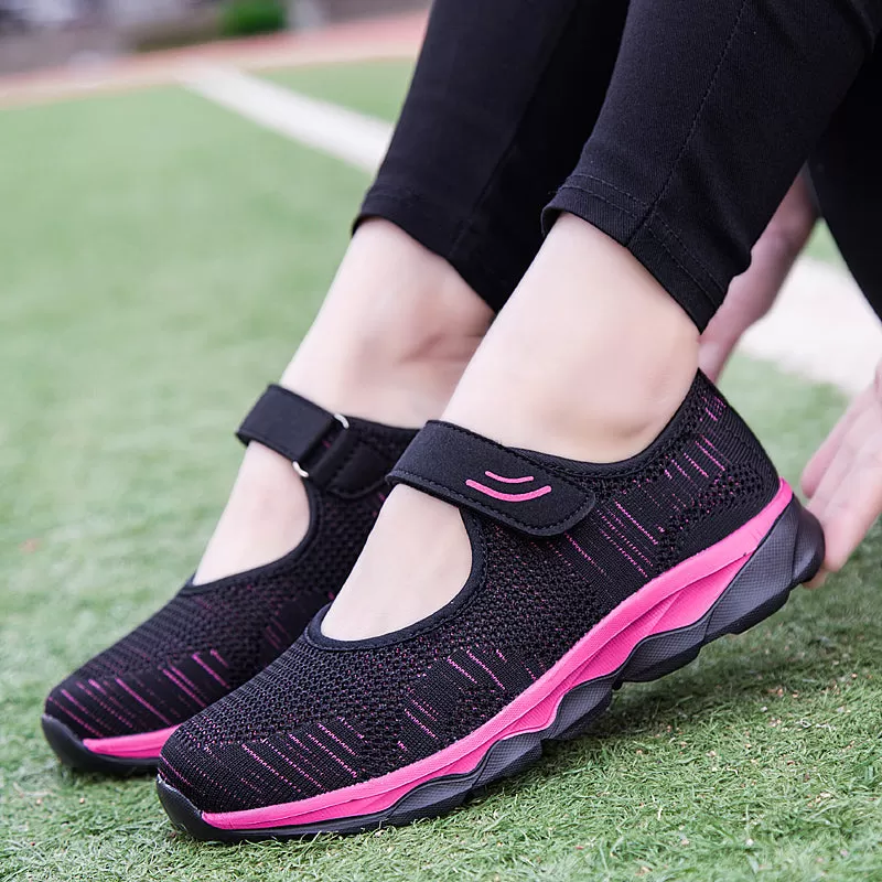 2023 Summer Fashion Women Flat Platform Shoes Woman Breathable Mesh Casual Sneakers Women Zapatos Mu