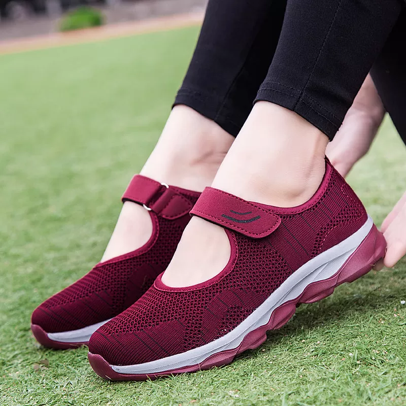 2023 Summer Fashion Women Flat Platform Shoes Woman Breathable Mesh Casual Sneakers Women Zapatos Mu