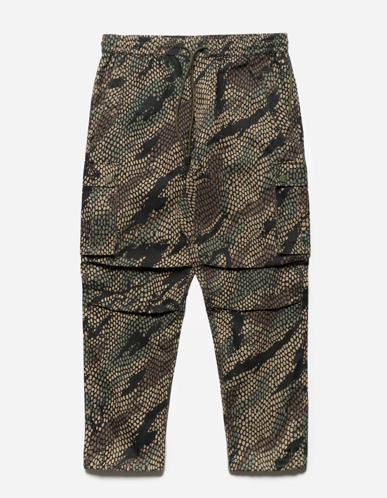 5066 Camo Hemp Cargo Track Pants Woodland