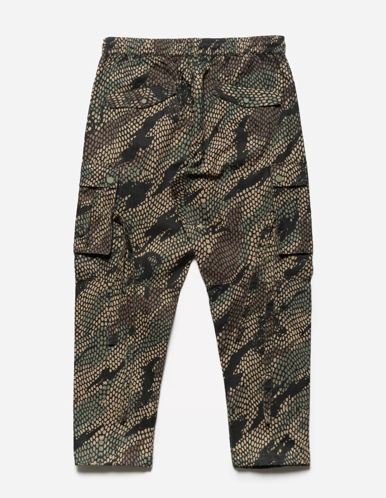 5066 Camo Hemp Cargo Track Pants Woodland