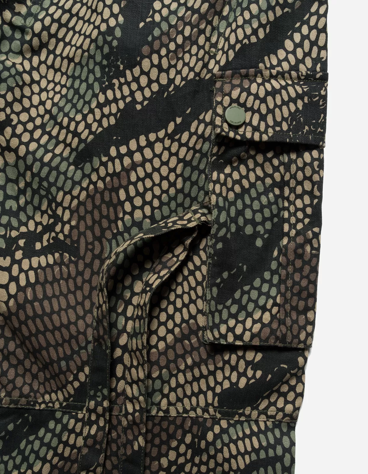 5066 Camo Hemp Cargo Track Pants Woodland