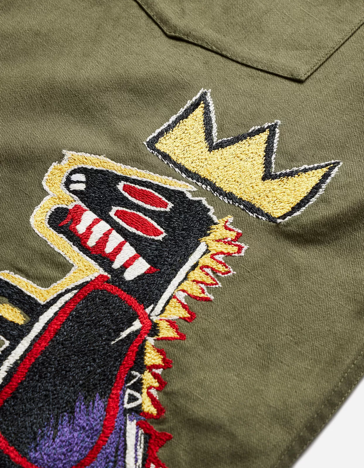 5124 Pez Dispenser Mil Shirt · Maharishi x Jean-Michel Basquiat Olive