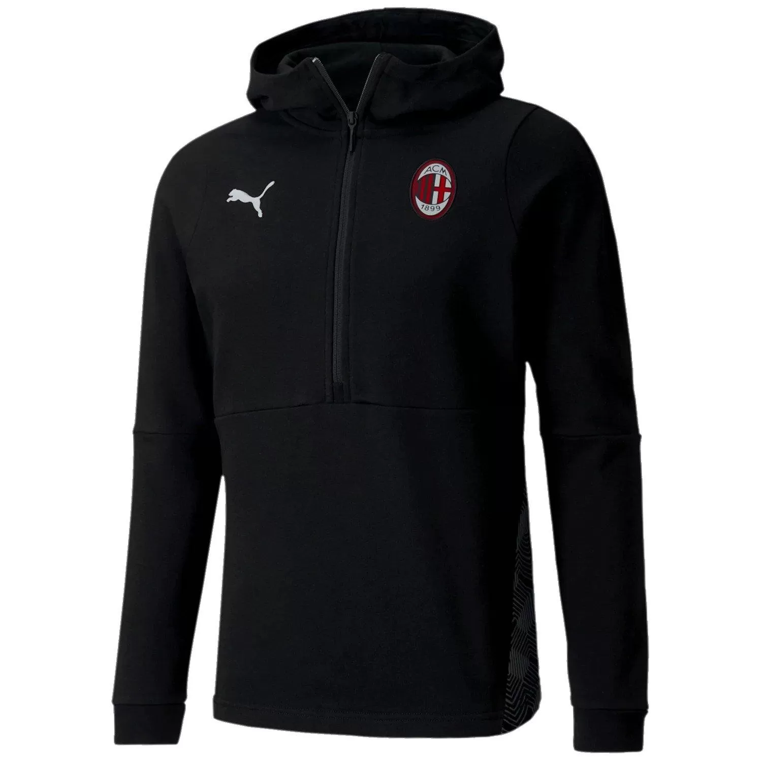 AC Milan black Casual hooded presentation tracksuit 2020/21 - Puma