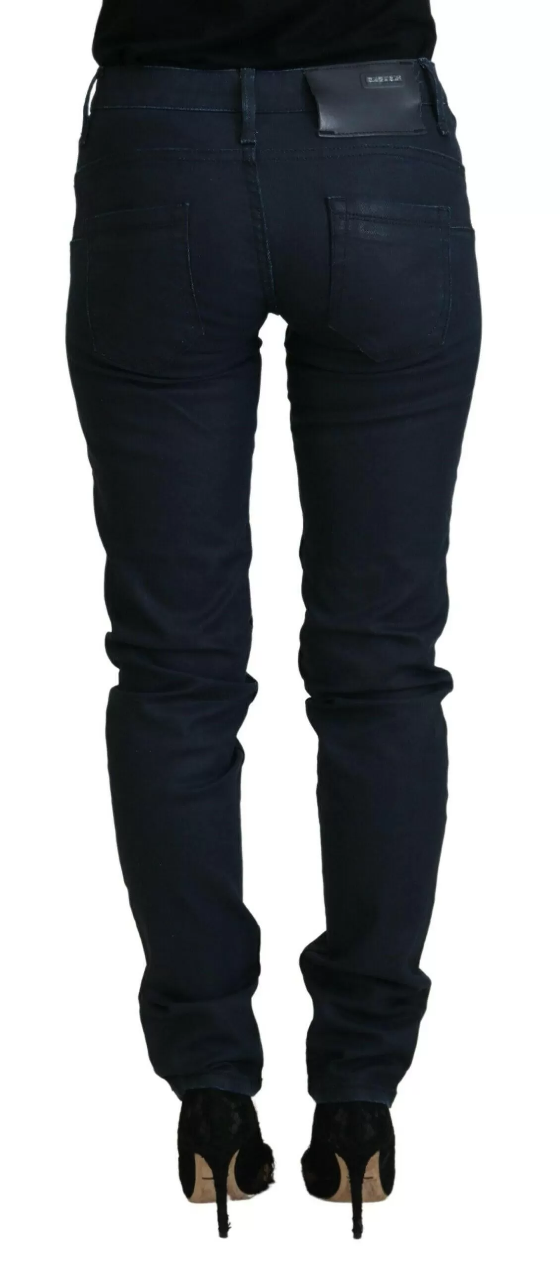 Acht Chic Low Waist Skinny Jeans in Blue