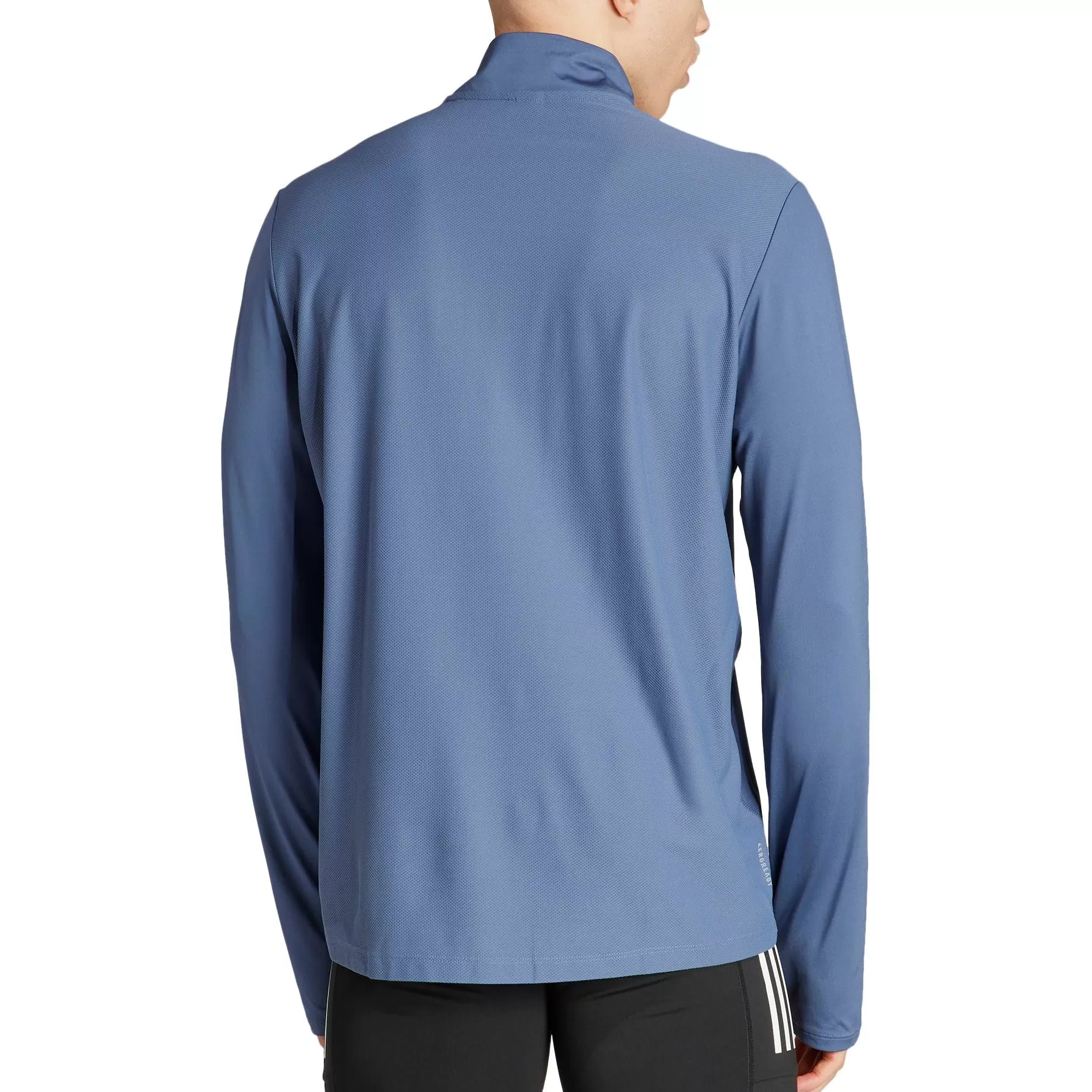 adidas Own The Run Half Zip Long Sleeve Mens Running Top - Blue