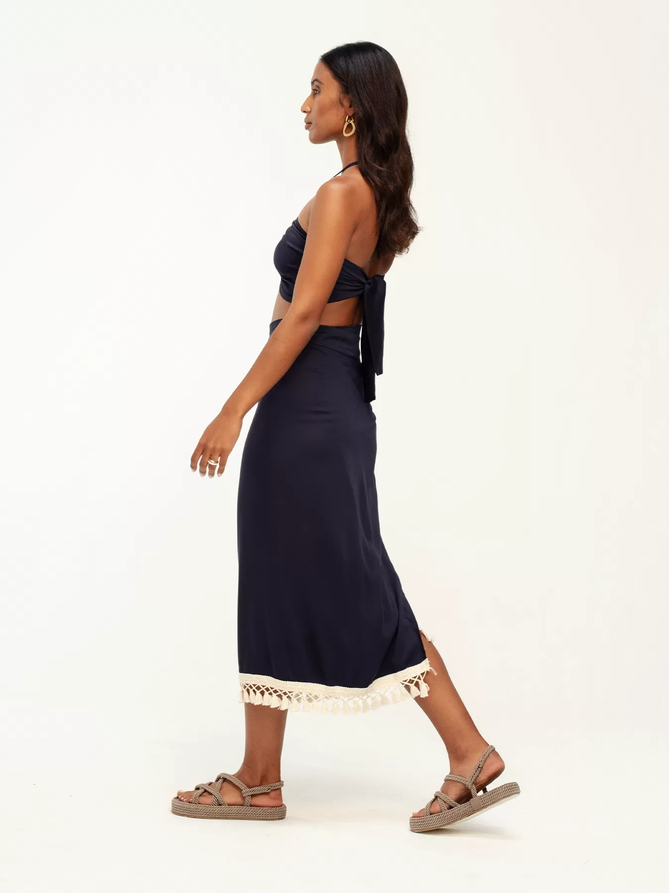 Afia Skirt - Solid Navy