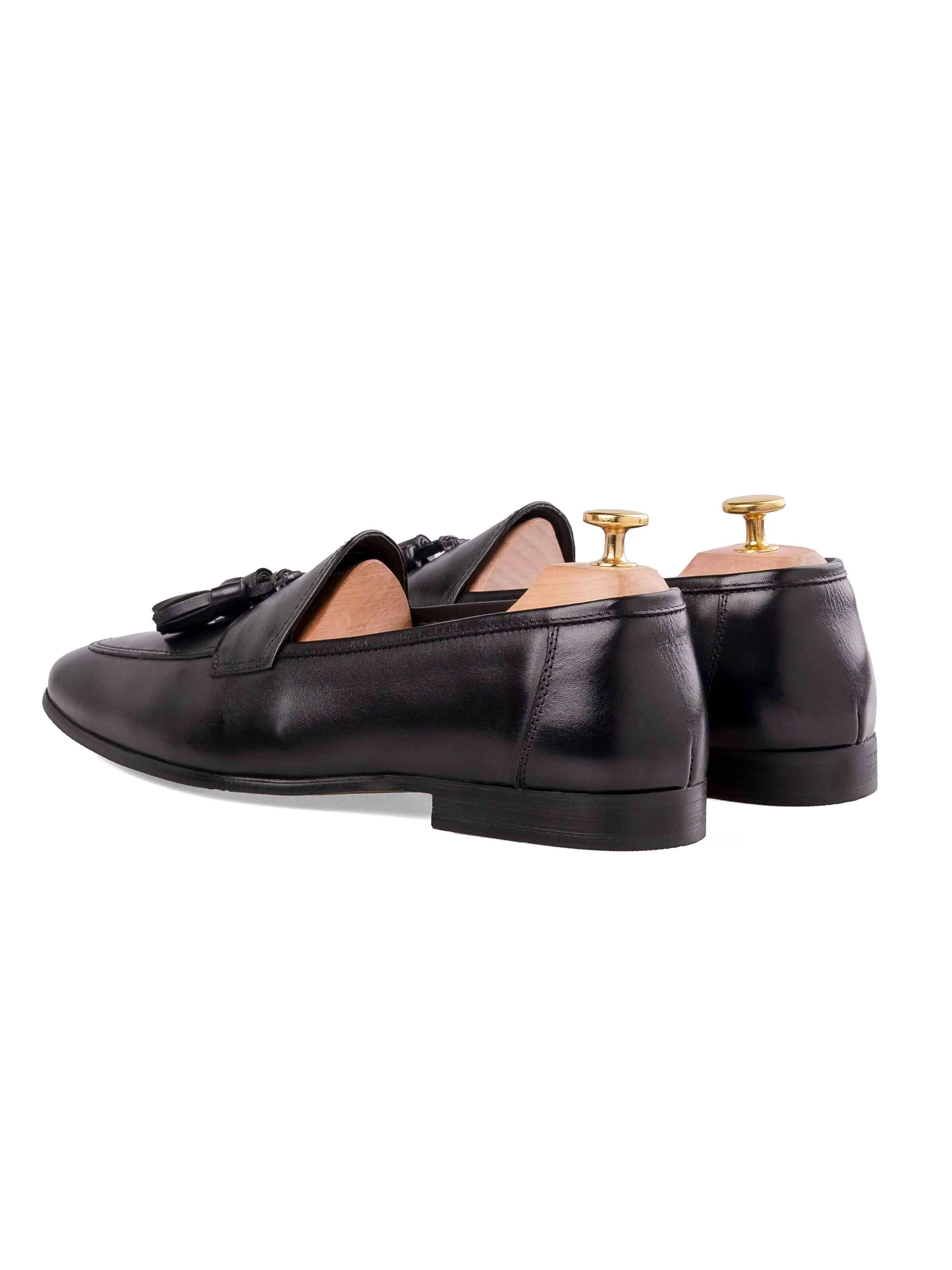 Aiden Tassel Loafer - Solid Black