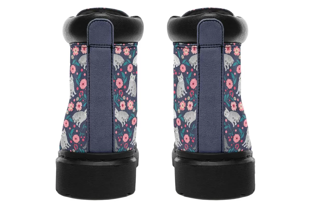 American Shorthair Cat Flower Classic Vibe Boots