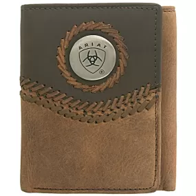 Ariat Tri fold Wallet - Chestnut/Brown WLT3101A