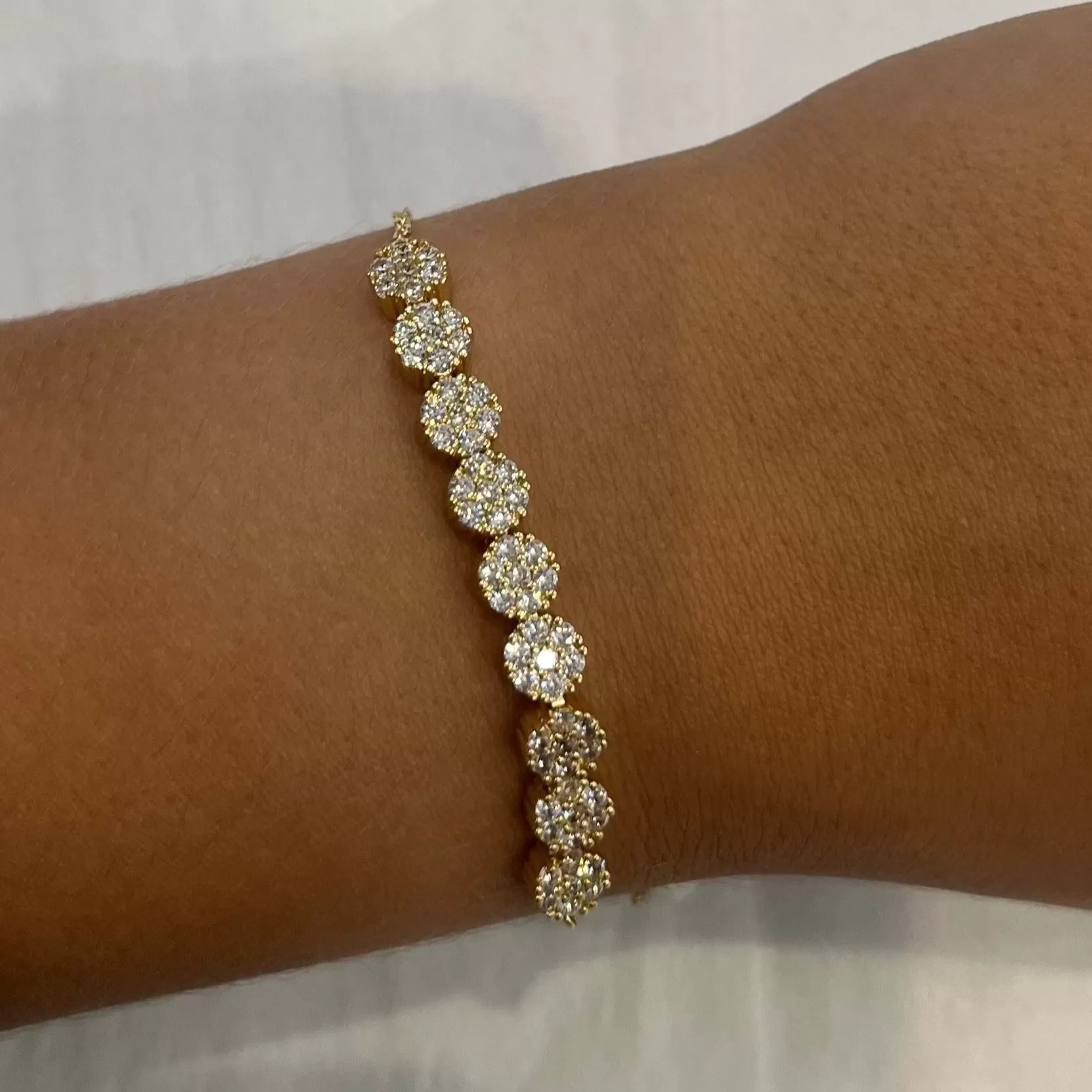 Atley Gold CZ Crystal Bracelet