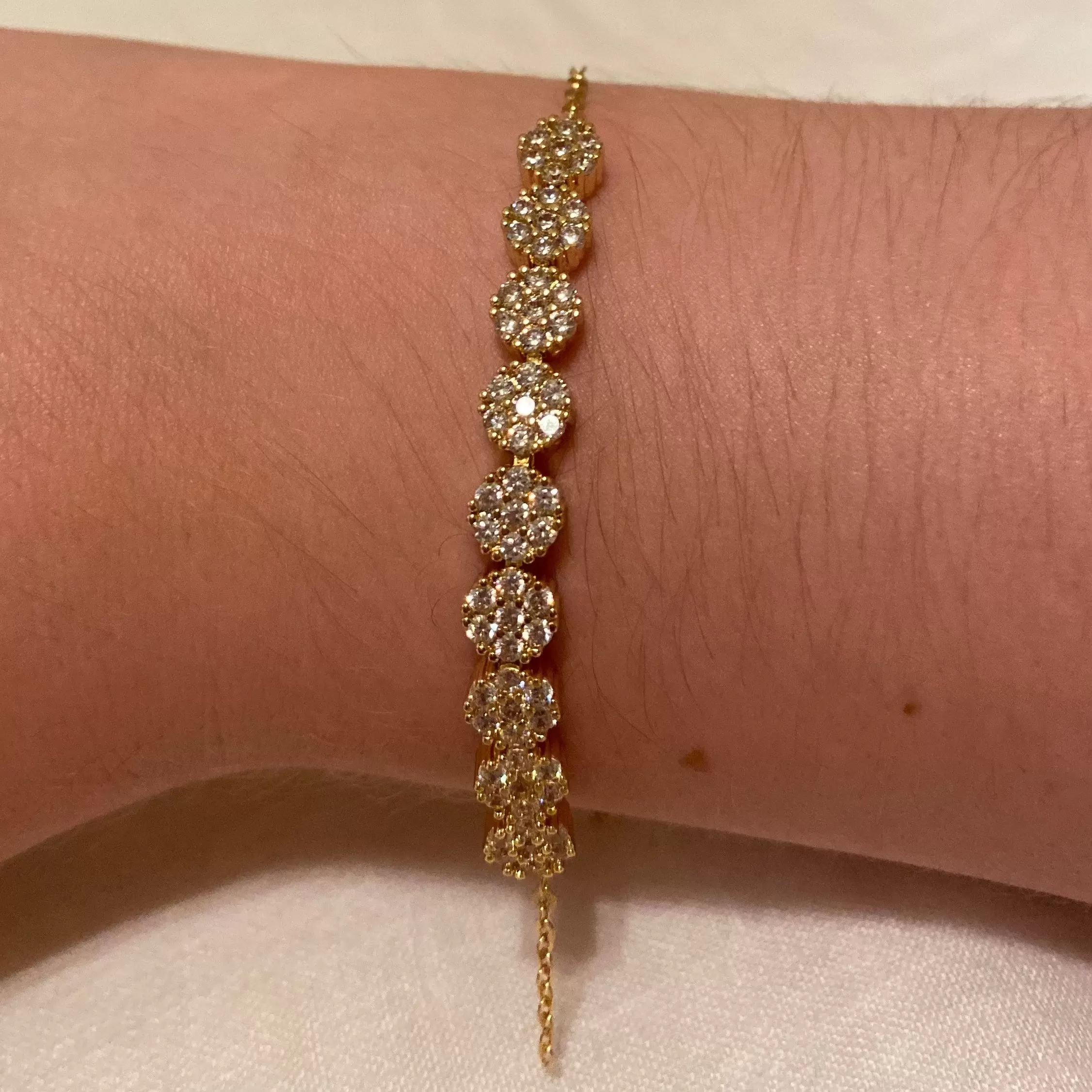 Atley Gold CZ Crystal Bracelet