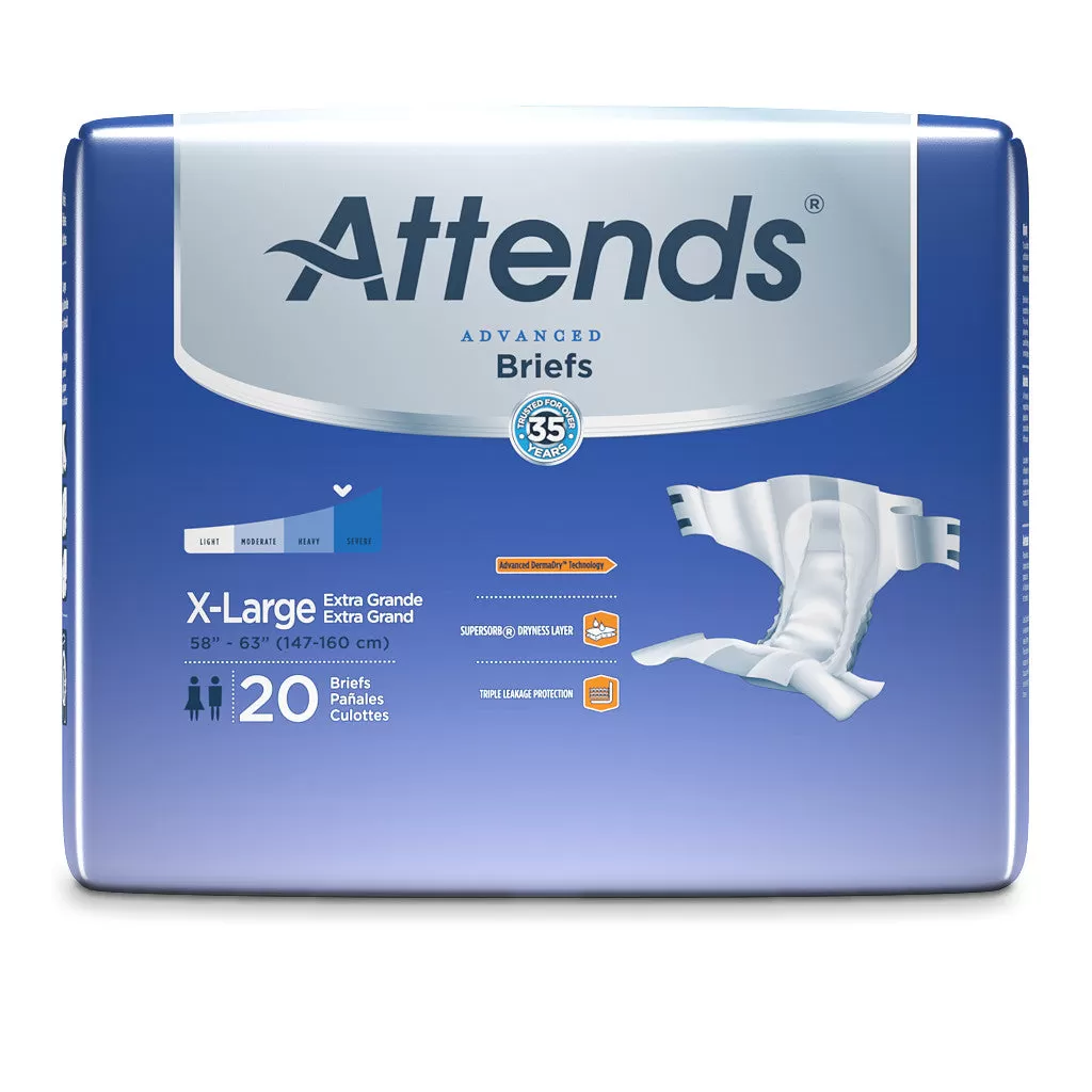 Attends Advanced Briefs, Severe Absorbency