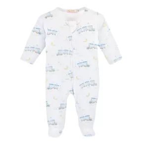 Baby Club Chic Little Train Zipped Footie