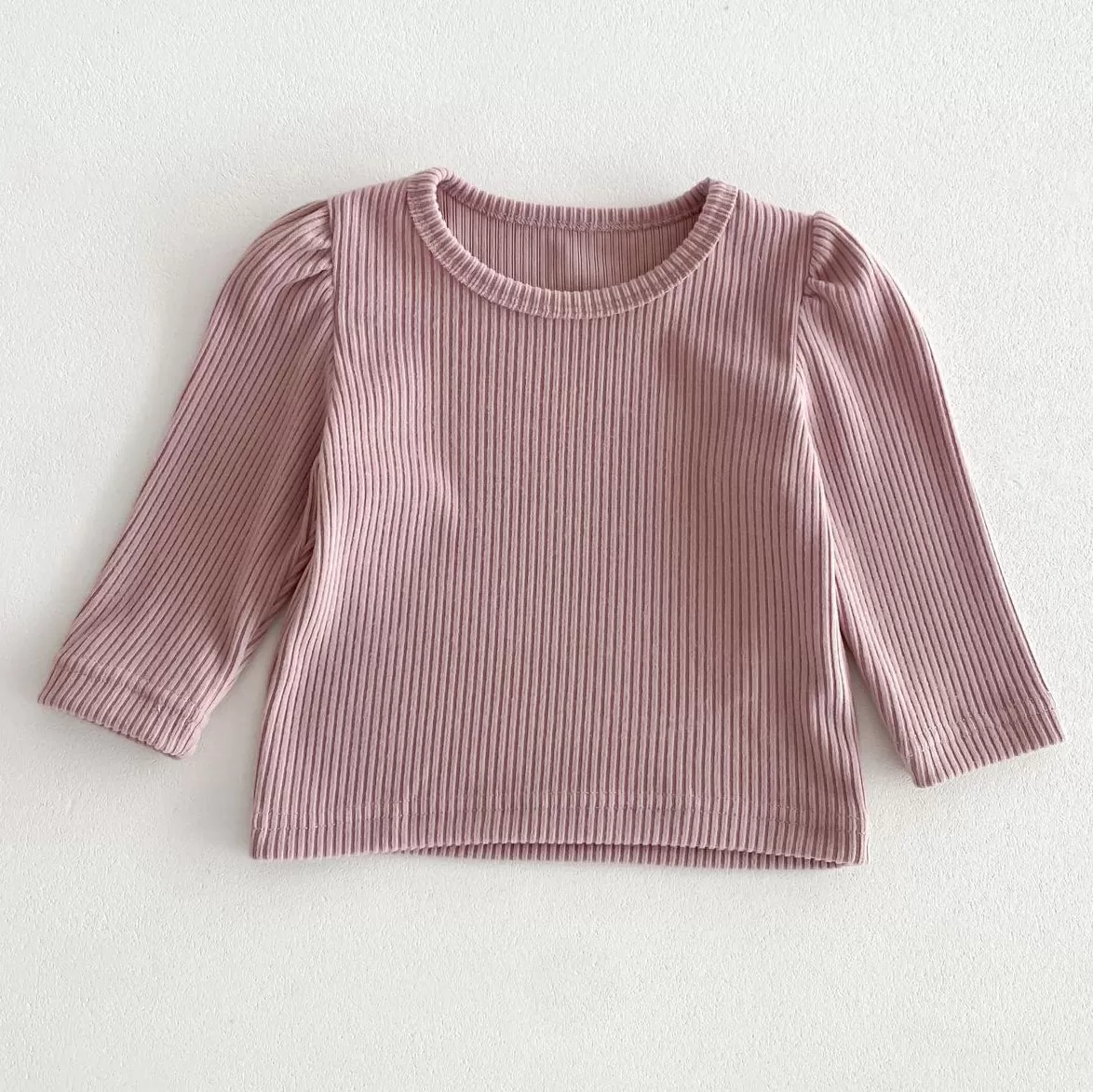 Baby Kid Girls Solid Color Tops Wholesale 240111106