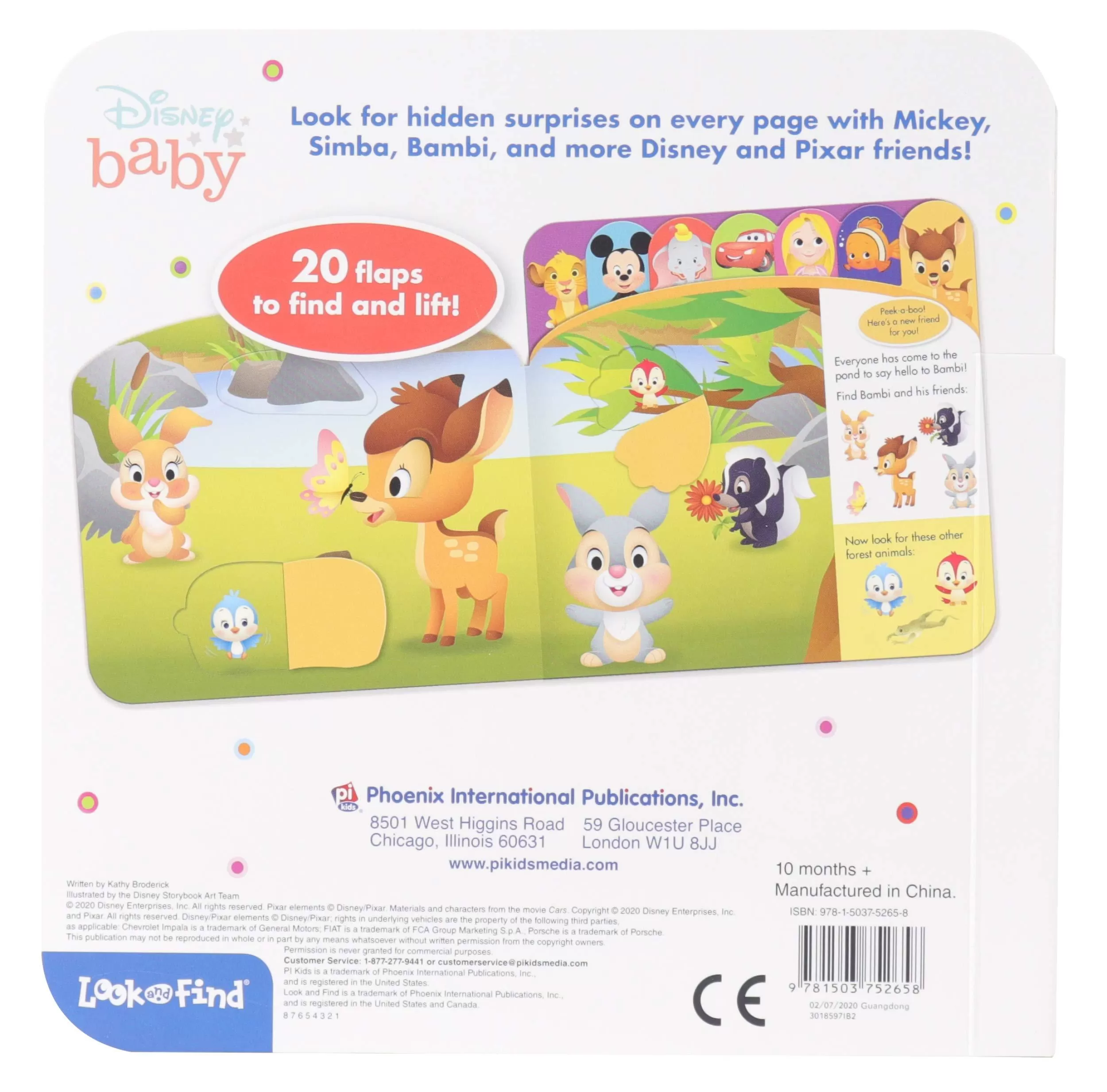 Baby Mickey, Lion King, Princess, and More! - Peek-a-Boo Lift-a-Flap Look and Find Board Book