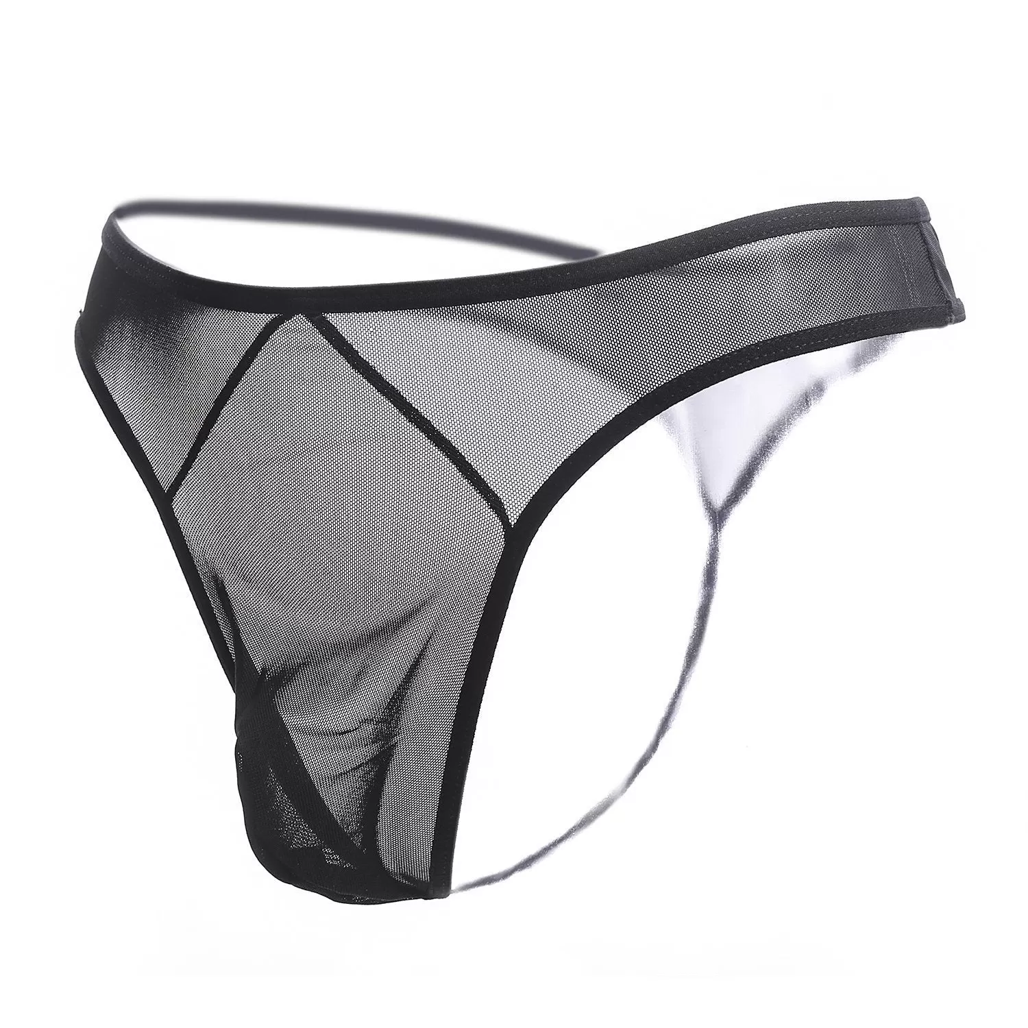 Basic Mesh Panel Thong Panty