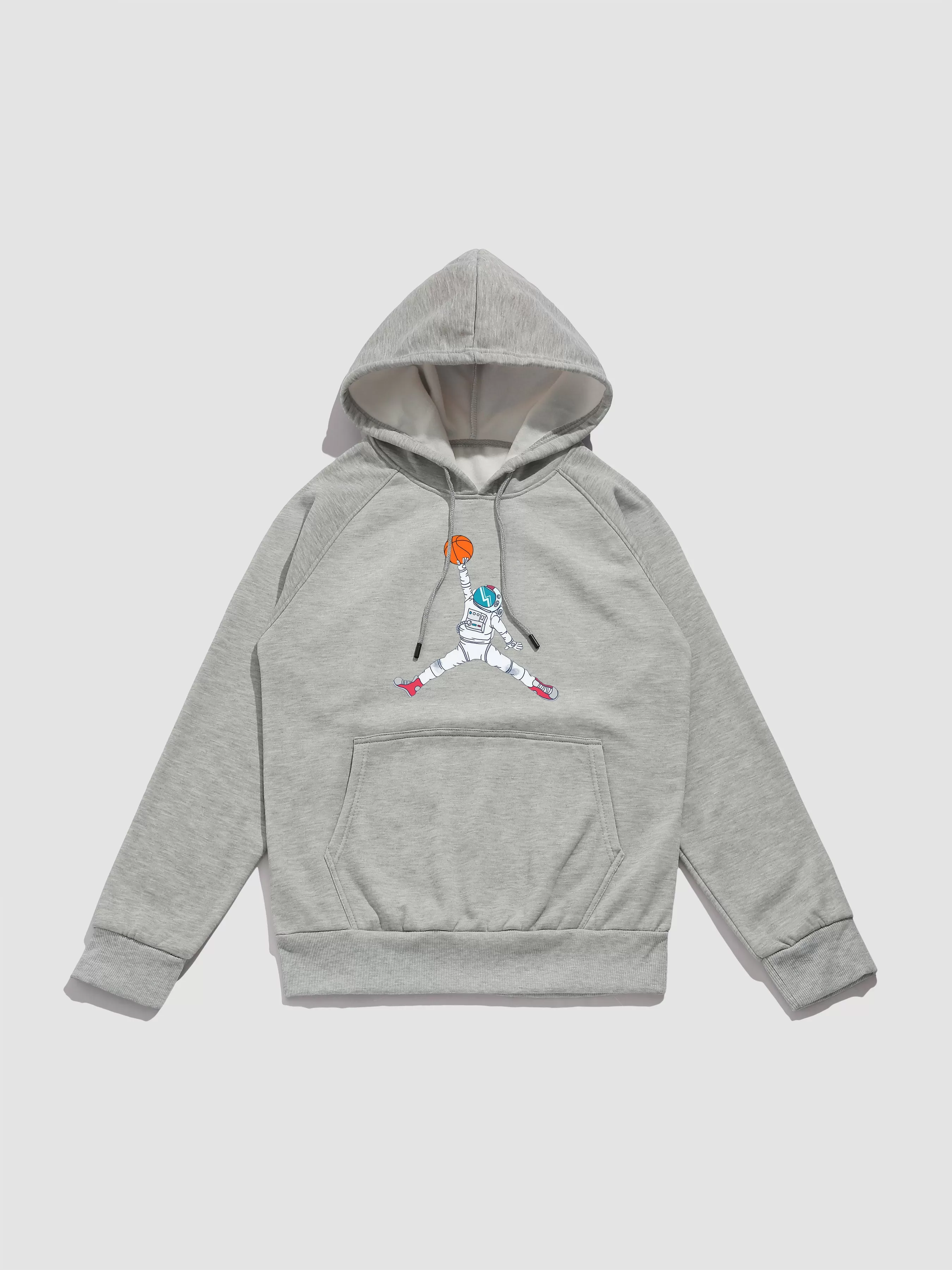 Basketball Astronaut Print Hoodie