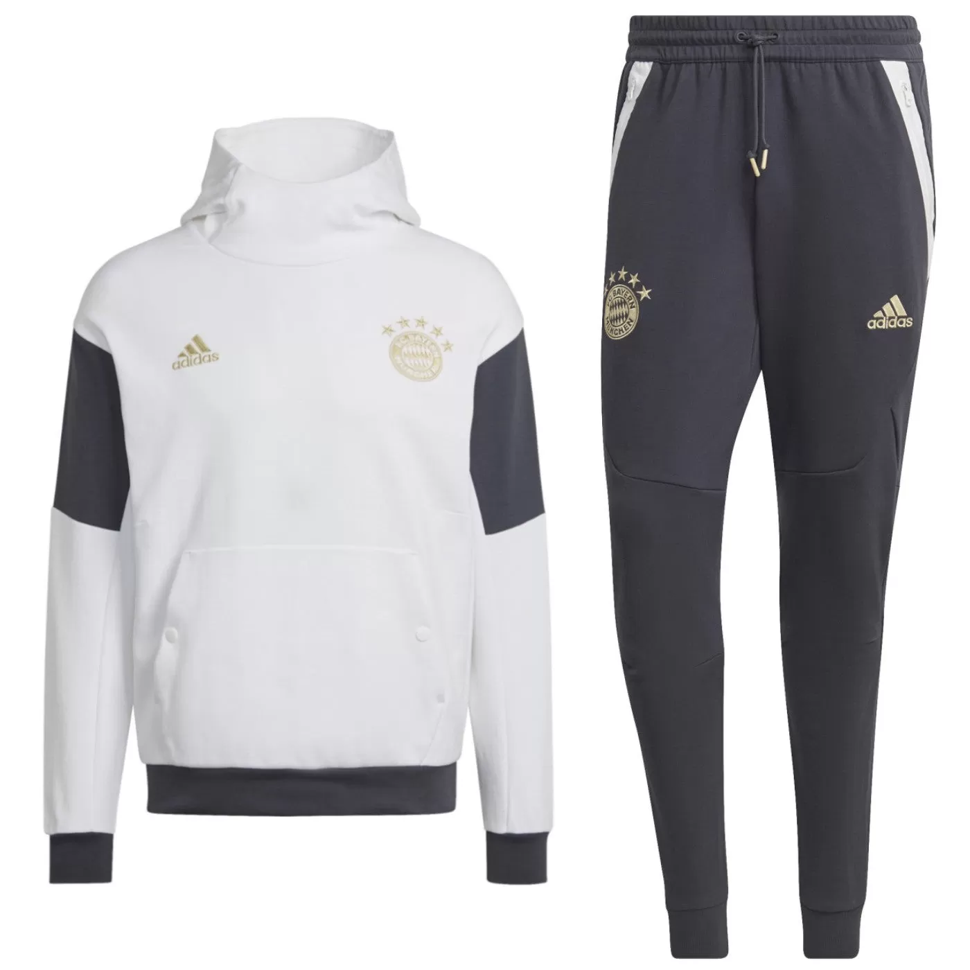 Bayern Munich casual Travel hooded presentation tracksuit 2022/23 - Adidas