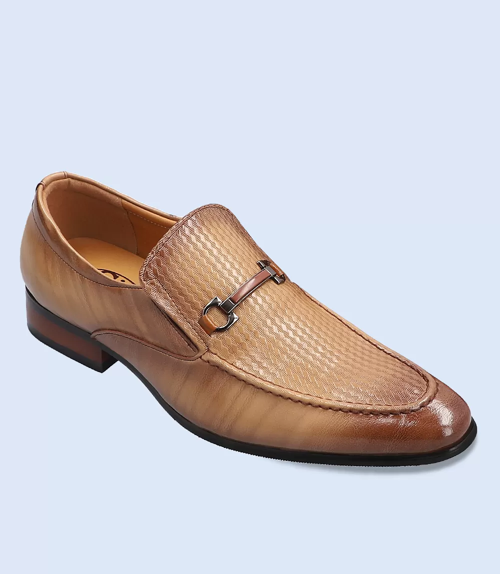 BM4162-KHAKI-Men formal Slip-on's