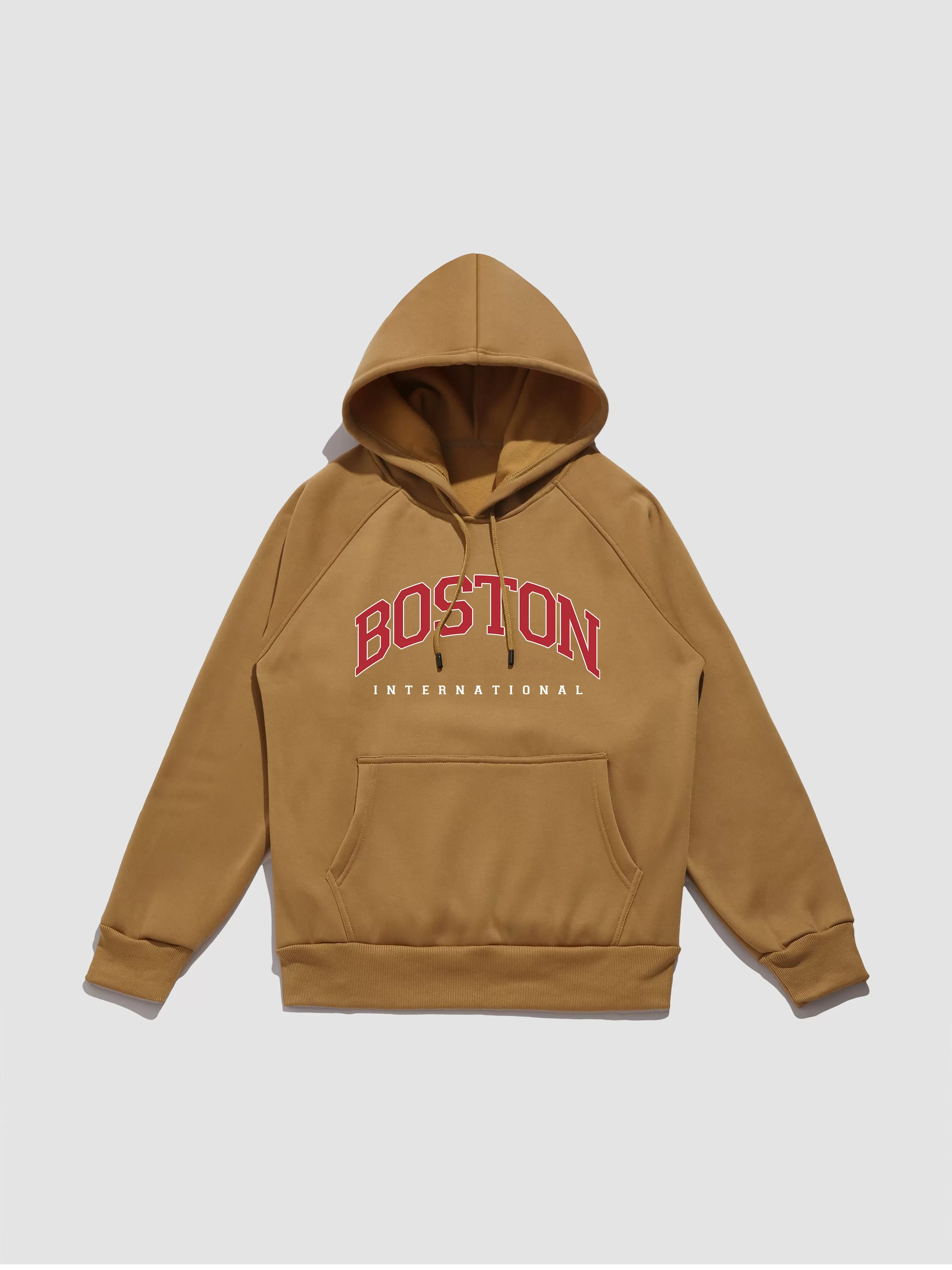 Boston Letter Print Hoodies