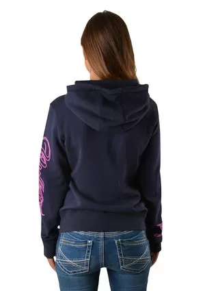 Bullzye Ladies Wildflower Pullover Hoodie - B2W2505145- On Sale