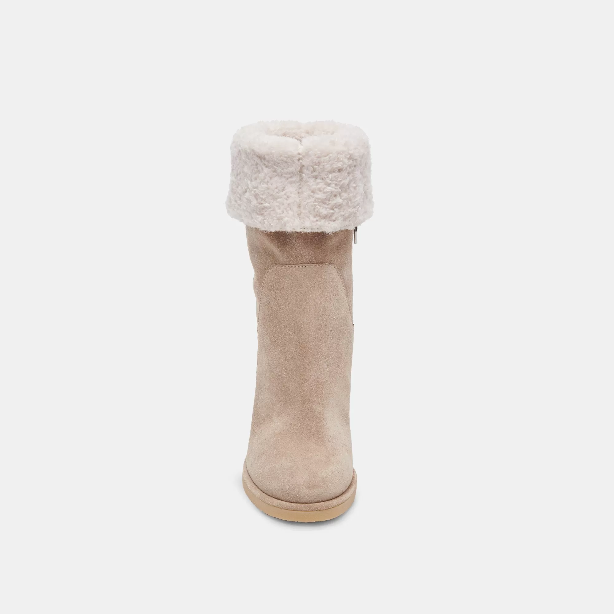 CADDIE PLUSH BOOTS ALMOND SUEDE - re:vita