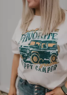 CAMPING IS MY FAVORITE SEASON GRAPHIC TEE