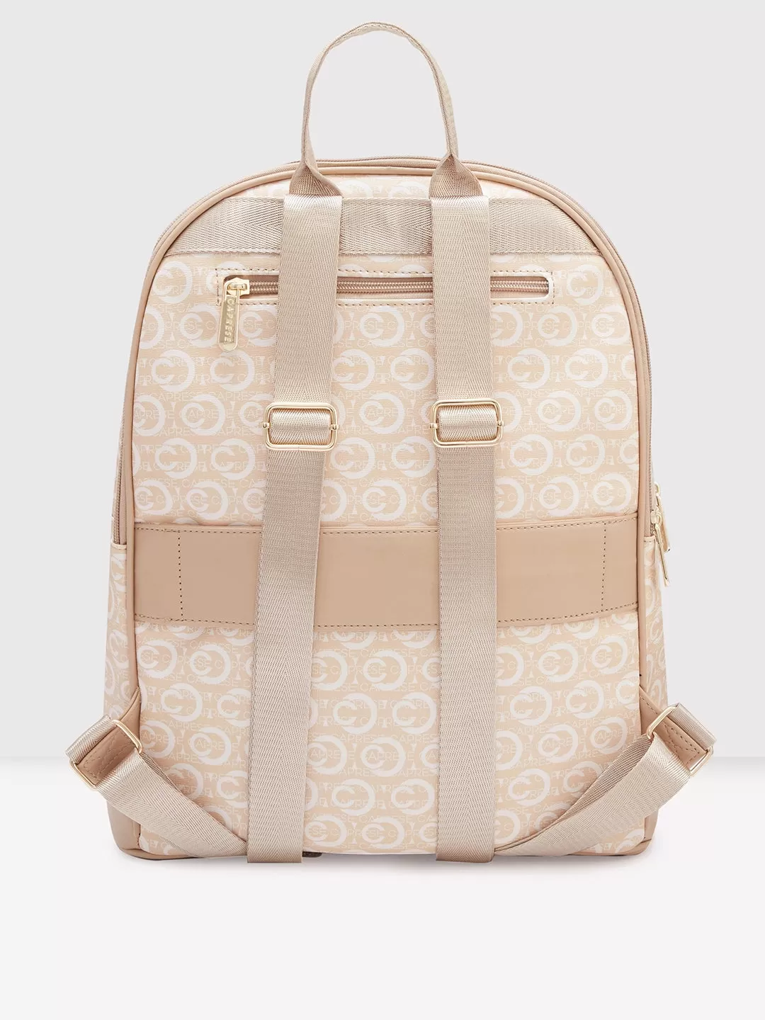 Caprese Cleo Laptop Backpack Large Beige