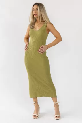 Carlene Green Knit Dress