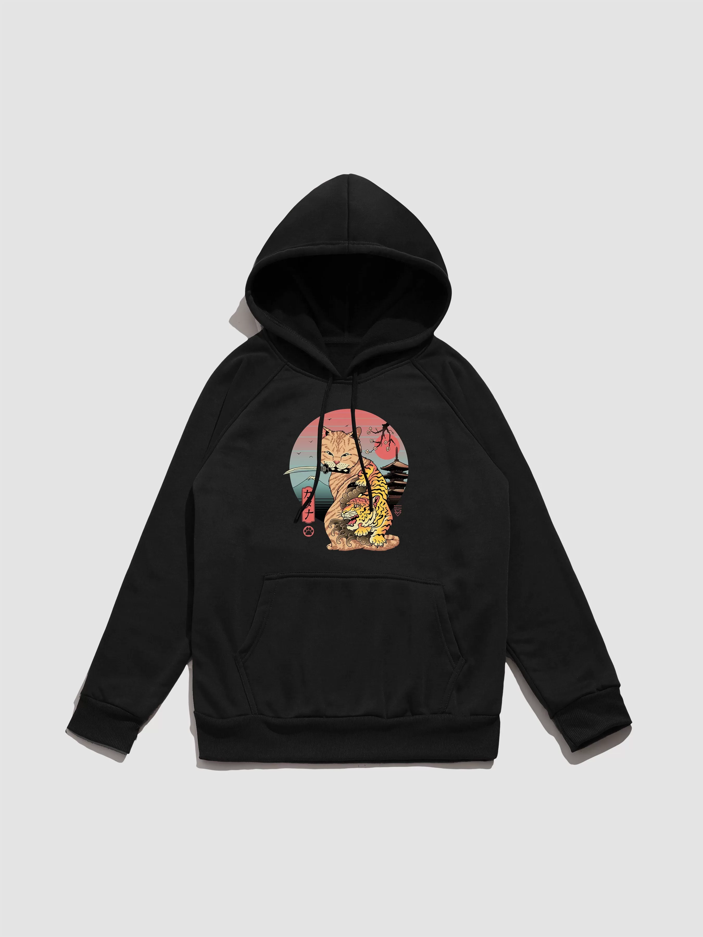 Cat Print Hoodie