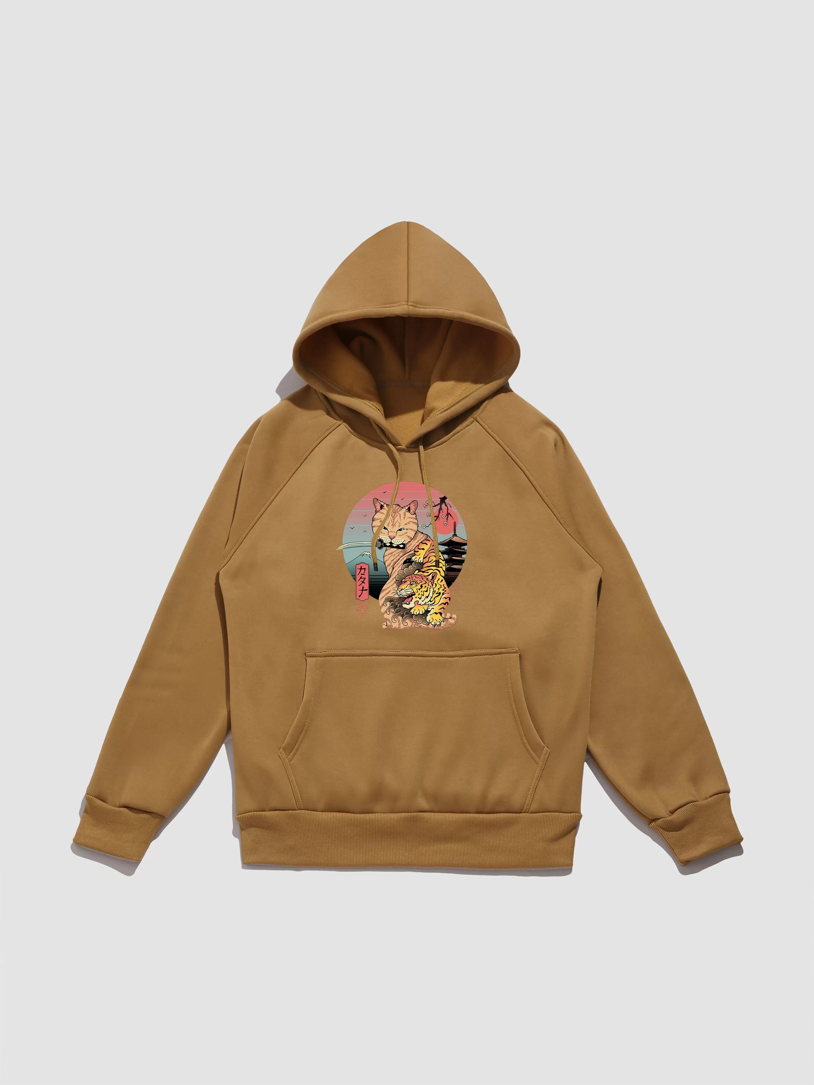 Cat Print Hoodie