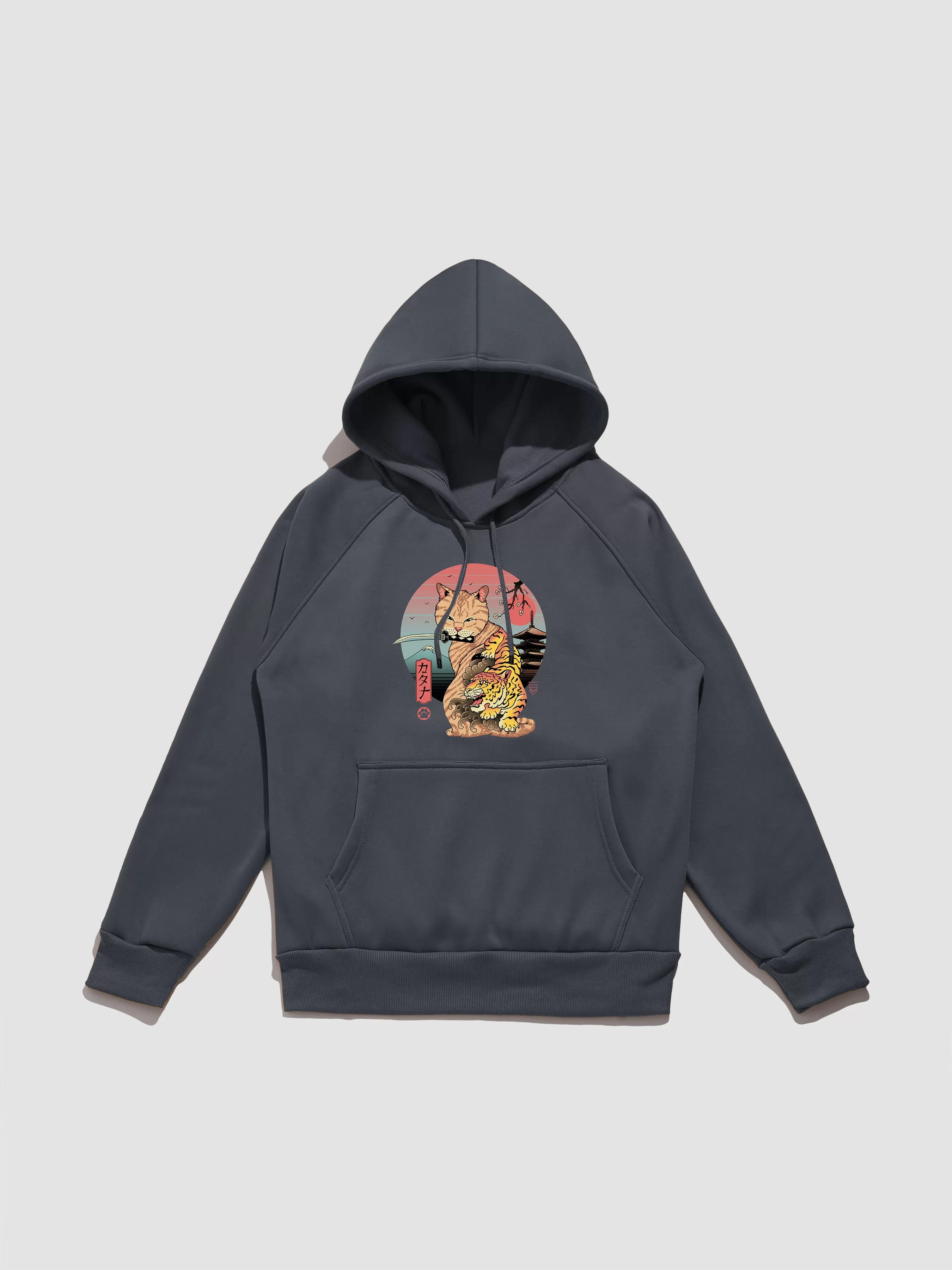 Cat Print Hoodie