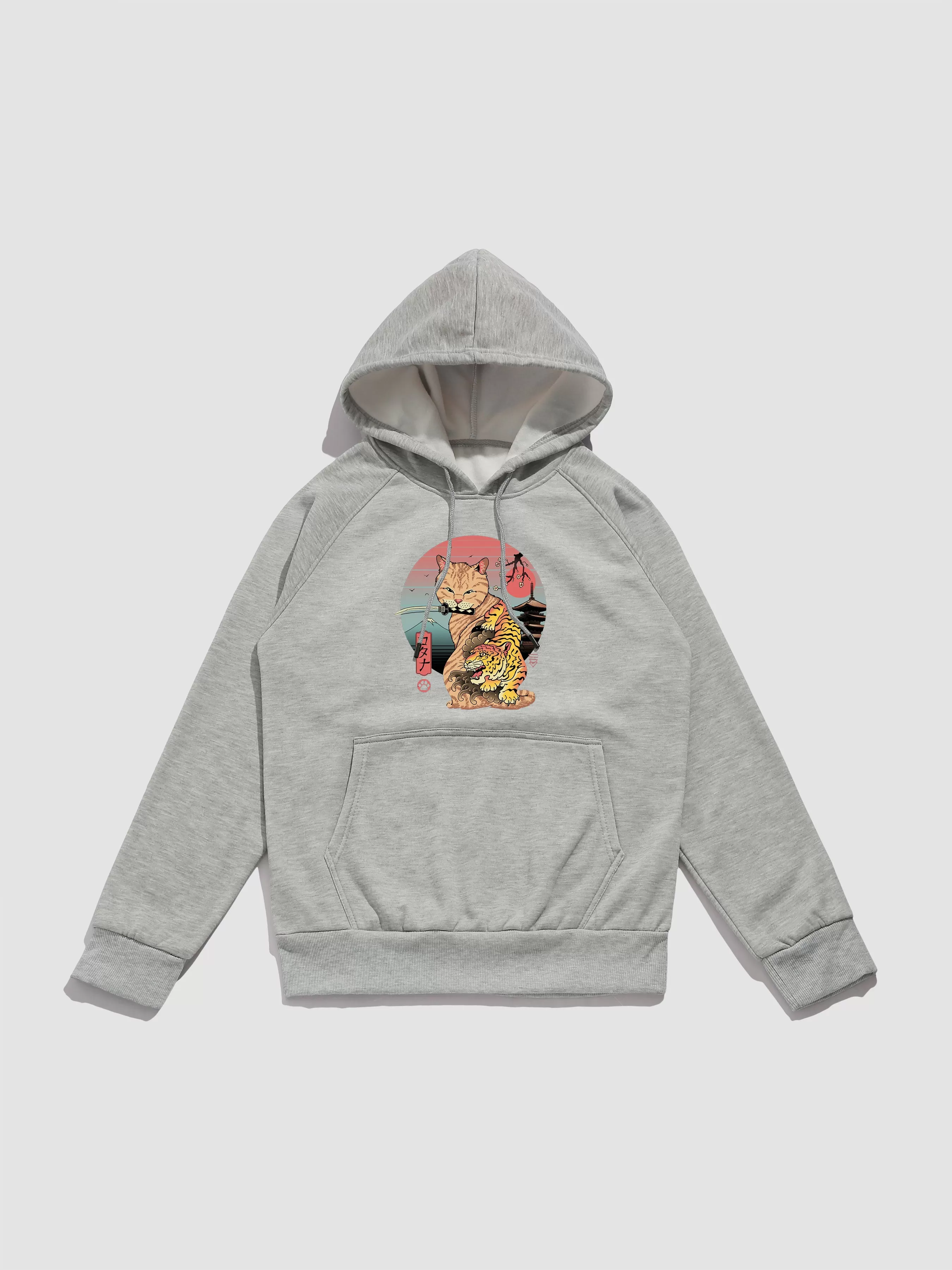 Cat Print Hoodie