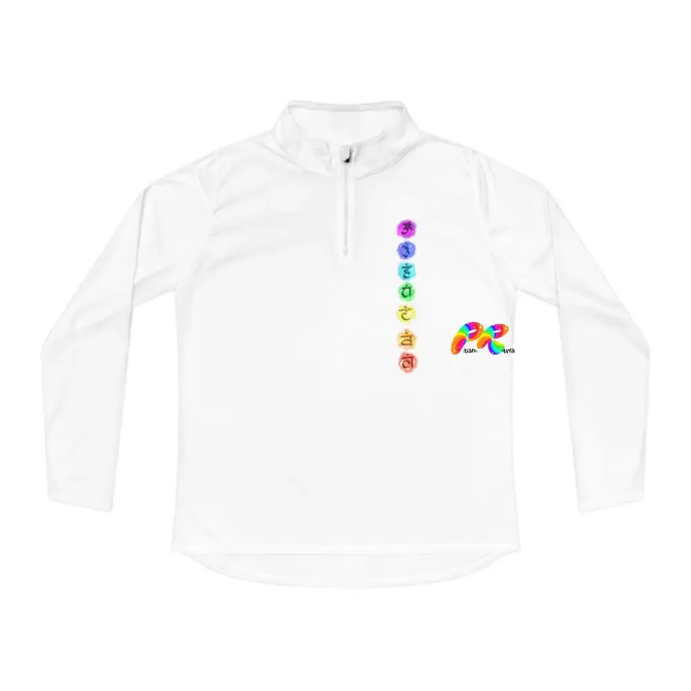 Chakra Circles Women's Quarter-Zip Sweater