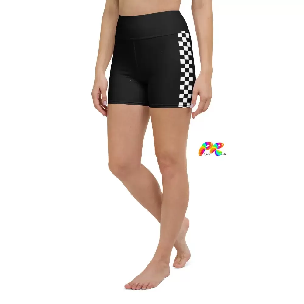 Checkered Yoga Shorts